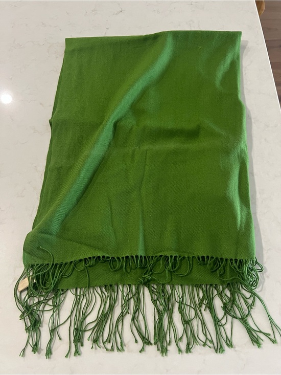 Nordstrom Accessories - Nordstrom Green Fringe Pashmina Wrap